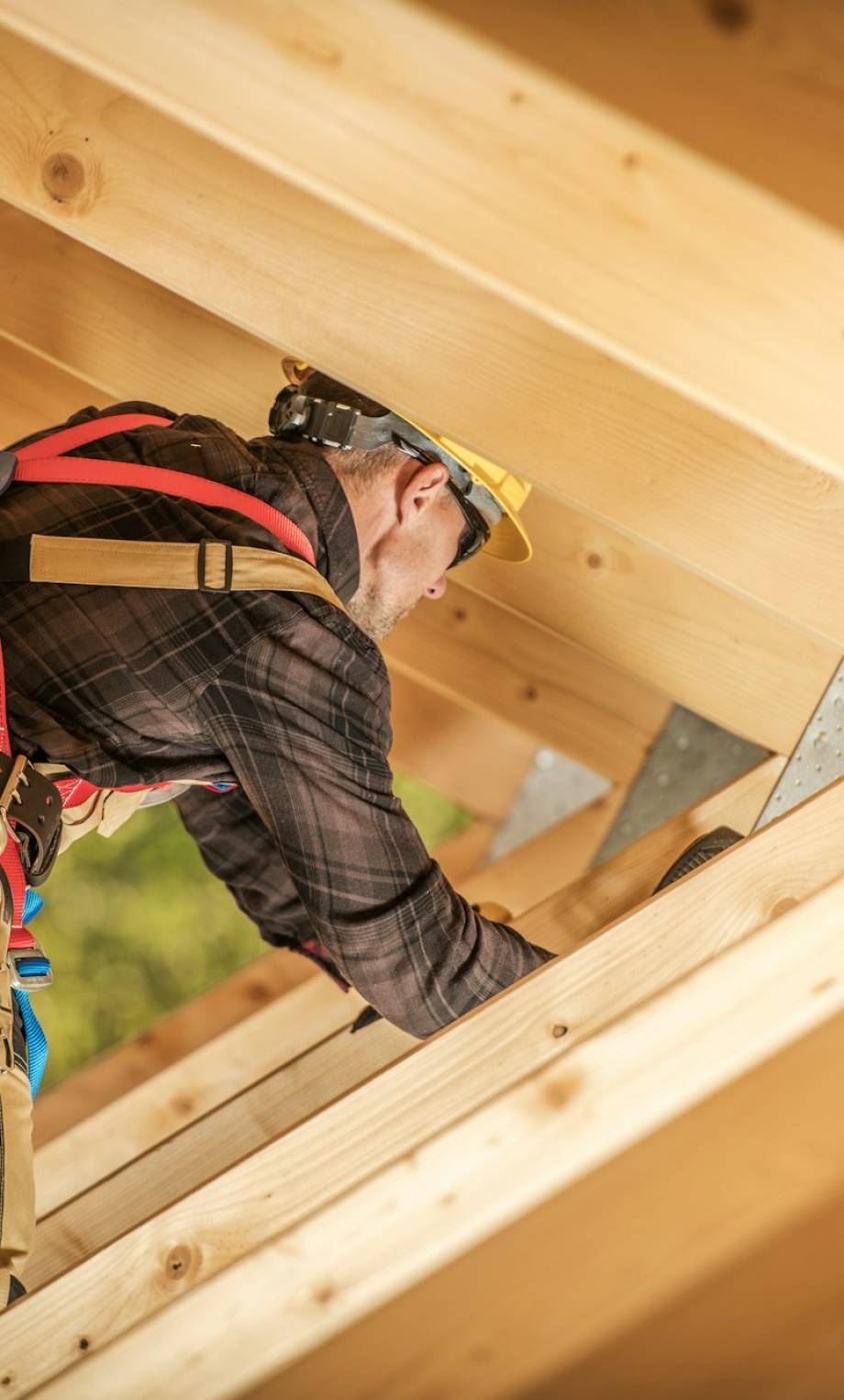 Wooden Roof Frame Construction